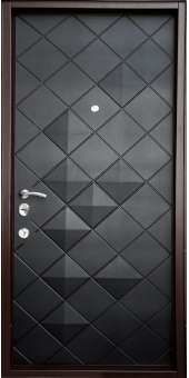 БРОНЕДВЕРІ Вхідні двері МОДЕЛЬ РОМБИ 3D ЧОРНИЙ В14.9